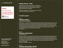 Tablet Screenshot of matthiasdittrich.com